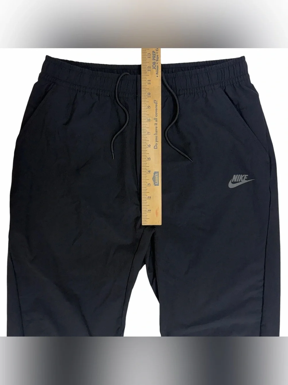 Nike Club Woven Tapered Pants Mens Large Black Tech Athletic Track Sportswear